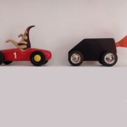Voiture rouge et voiture noire