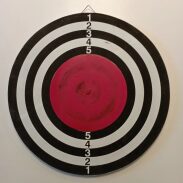 Cible de tir rouge et noir